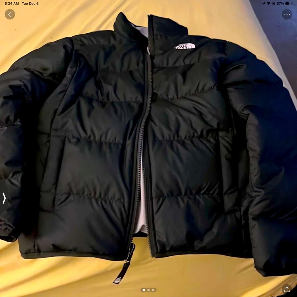 Boys the north face reversible jacket black or grey